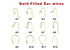 14K Gold Filled Ear wires, Multiple Styles, (GF-699- GF-330)